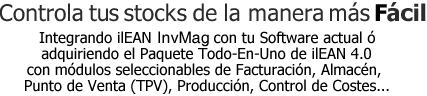 controla tus stocks de la manera mas facil - con un software tactil ultra-simplificado que manejara tu propio personal de almacen