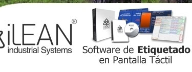 software de etiquetado en pantalla táctil