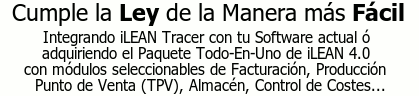 Cumple la ley de la manera más fácil con el Software Tactil de Trazabilidad ilEAN Tracer 4.0